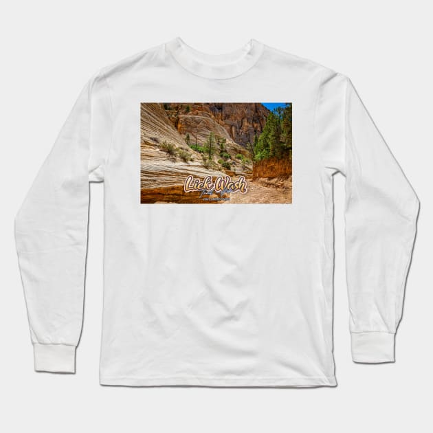 Lick Wash Trail Hike Long Sleeve T-Shirt by Gestalt Imagery